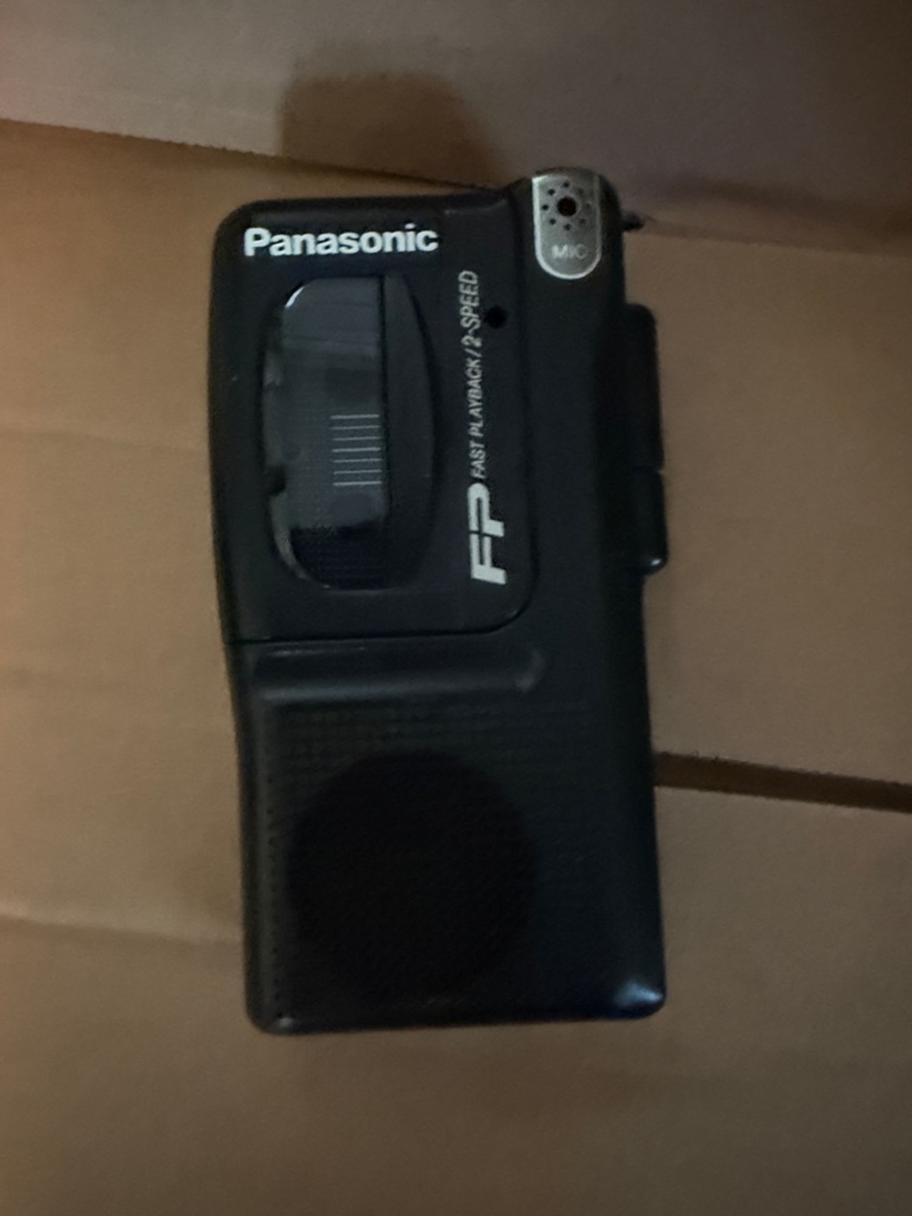 Panasonic Black Portable Cassette Voice Recorder